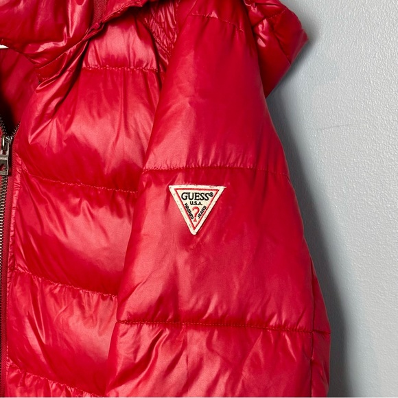 Guess Red Puffer Jacket - Picture 4 of 4